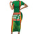 Custom Lithuania Basketball Family Matching Short Sleeve Bodycon Dress and Hawaiian Shirt Hoops Reach For the Sky