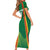 Custom Lithuania Basketball Family Matching Short Sleeve Bodycon Dress and Hawaiian Shirt Hoops Reach For the Sky