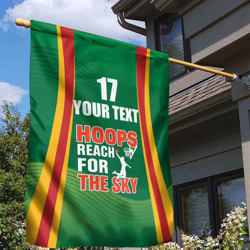 Custom Lithuania Basketball Garden Flag Hoops Reach For the Sky