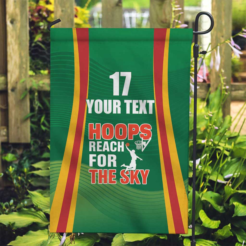 Custom Lithuania Basketball Garden Flag Hoops Reach For the Sky