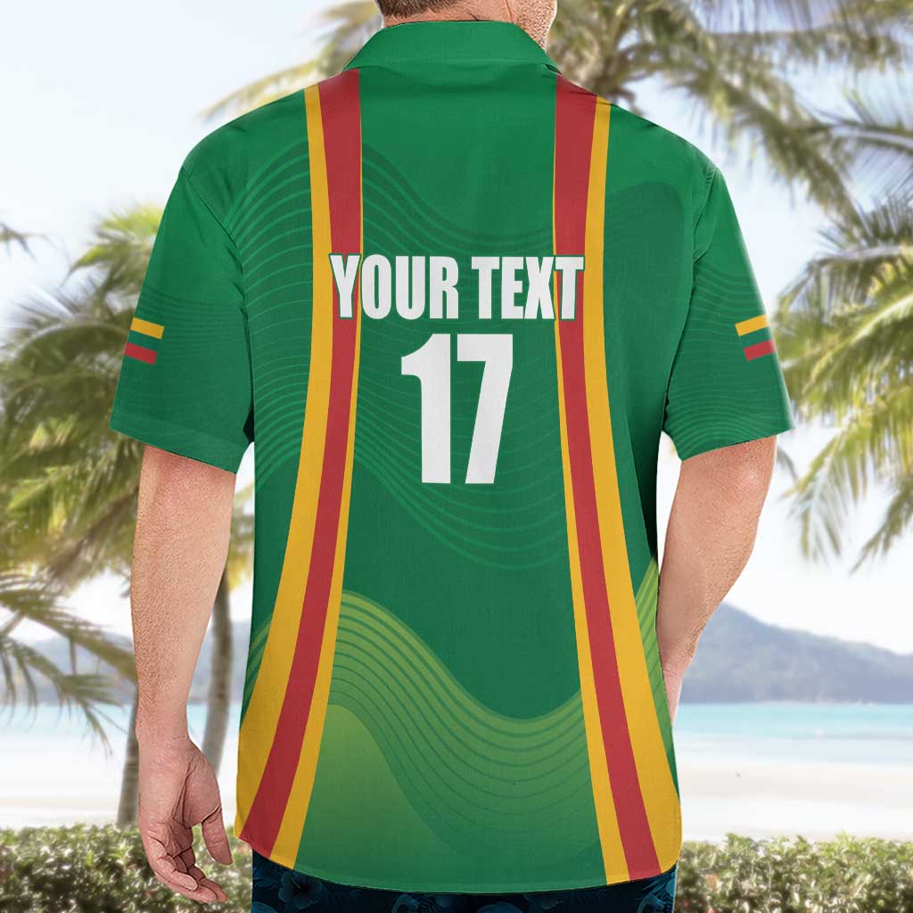 Custom Lithuania Basketball Hawaiian Shirt Hoops Reach For the Sky