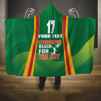 Custom Lithuania Basketball Hooded Blanket Hoops Reach For the Sky