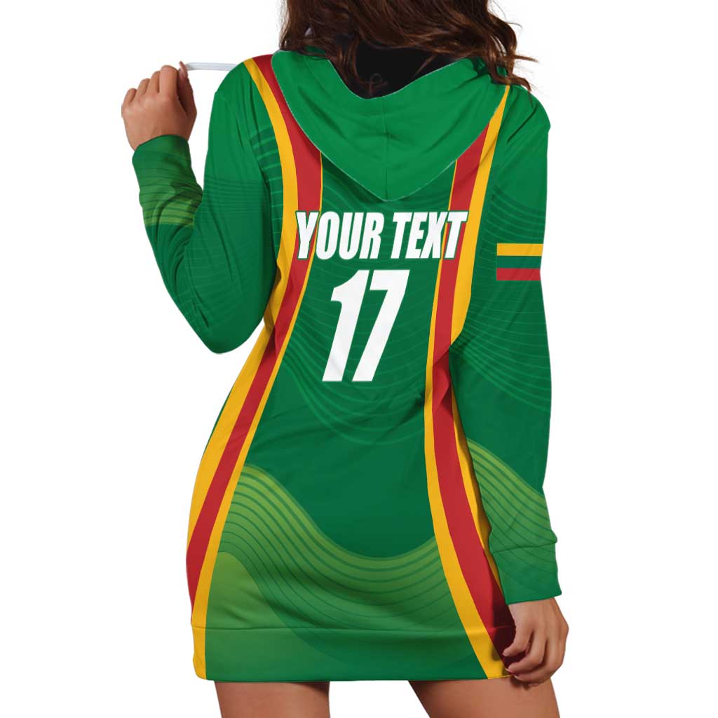 Custom Lithuania Basketball Hoodie Dress Hoops Reach For the Sky