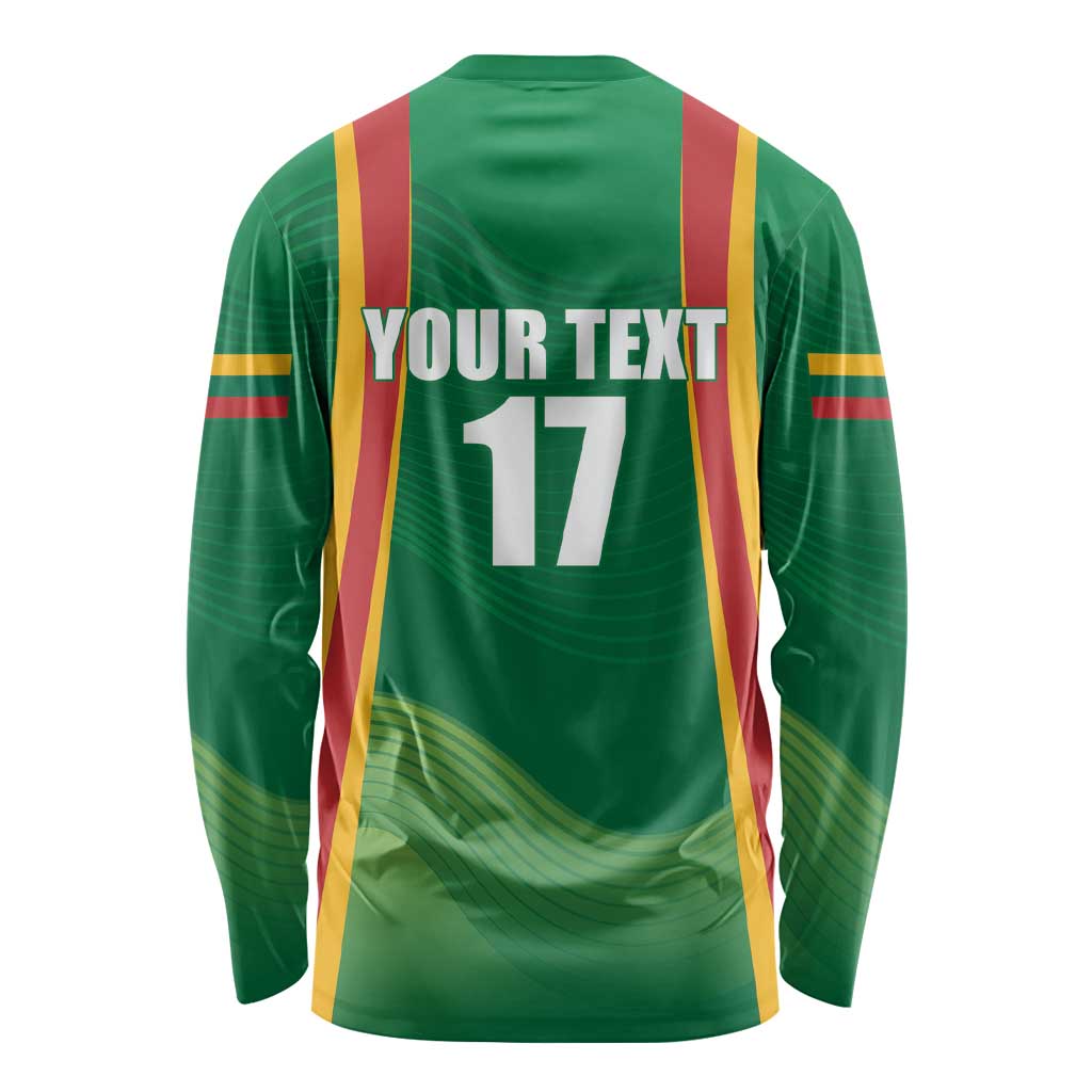 Custom Lithuania Basketball Long Sleeve Shirt Hoops Reach For the Sky