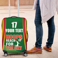 Custom Lithuania Basketball Luggage Cover Hoops Reach For the Sky