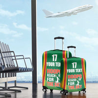 Custom Lithuania Basketball Luggage Cover Hoops Reach For the Sky