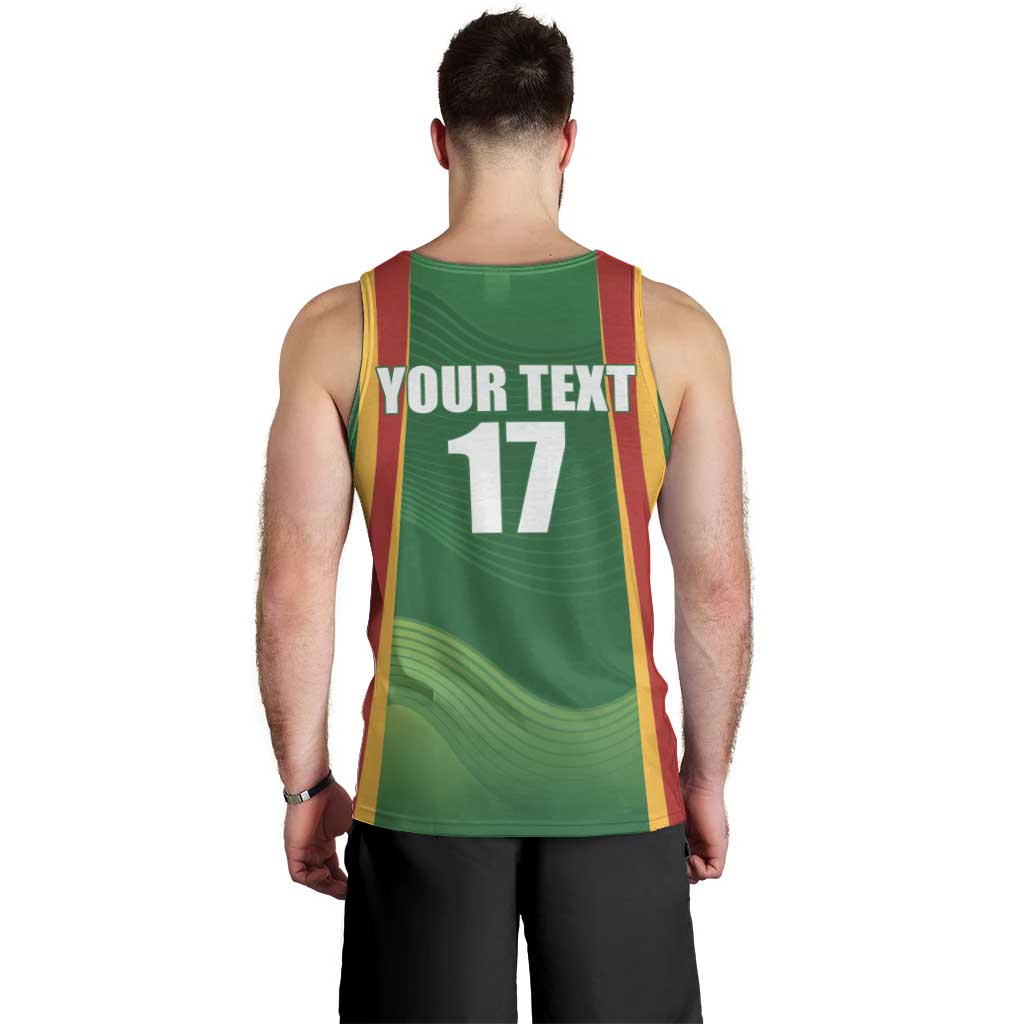Custom Lithuania Basketball Men Tank Top Hoops Reach For the Sky