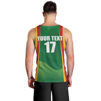 Custom Lithuania Basketball Men Tank Top Hoops Reach For the Sky