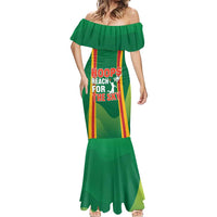 Custom Lithuania Basketball Mermaid Dress Hoops Reach For the Sky