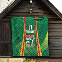Custom Lithuania Basketball Quilt Hoops Reach For the Sky
