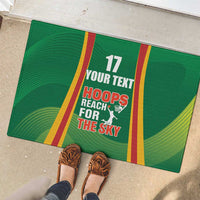 Custom Lithuania Basketball Rubber Doormat Hoops Reach For the Sky