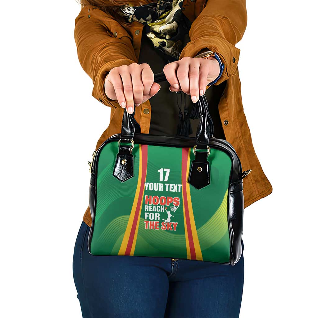 Custom Lithuania Basketball Shoulder Handbag Hoops Reach For the Sky