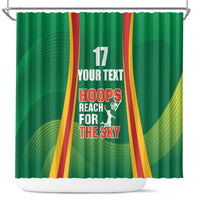 Custom Lithuania Basketball Shower Curtain Hoops Reach For the Sky