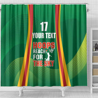 Custom Lithuania Basketball Shower Curtain Hoops Reach For the Sky