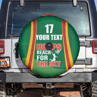 Custom Lithuania Basketball Spare Tire Cover Hoops Reach For the Sky