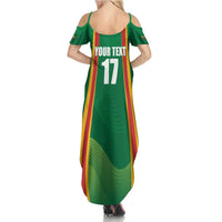 Custom Lithuania Basketball Summer Maxi Dress Hoops Reach For the Sky