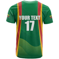 Custom Lithuania Basketball T Shirt Hoops Reach For the Sky