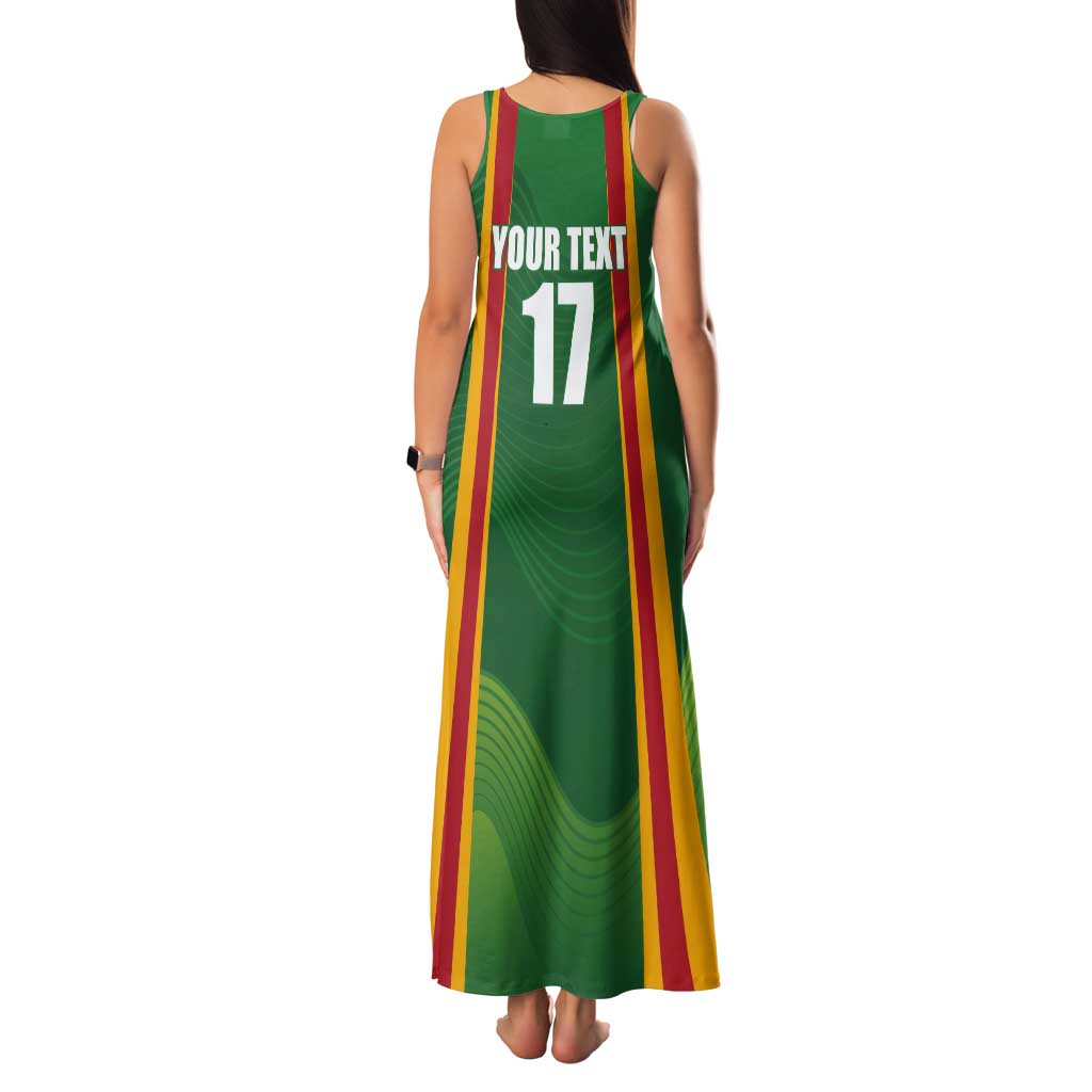 Custom Lithuania Basketball Tank Maxi Dress Hoops Reach For the Sky
