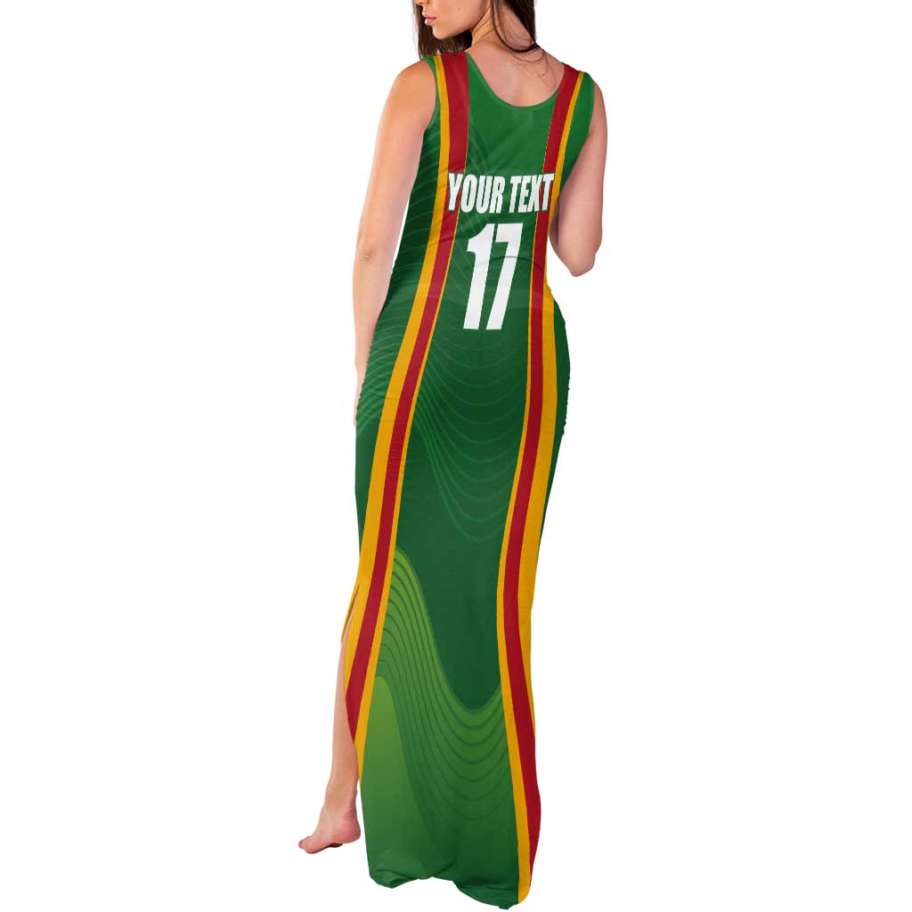 Custom Lithuania Basketball Tank Maxi Dress Hoops Reach For the Sky
