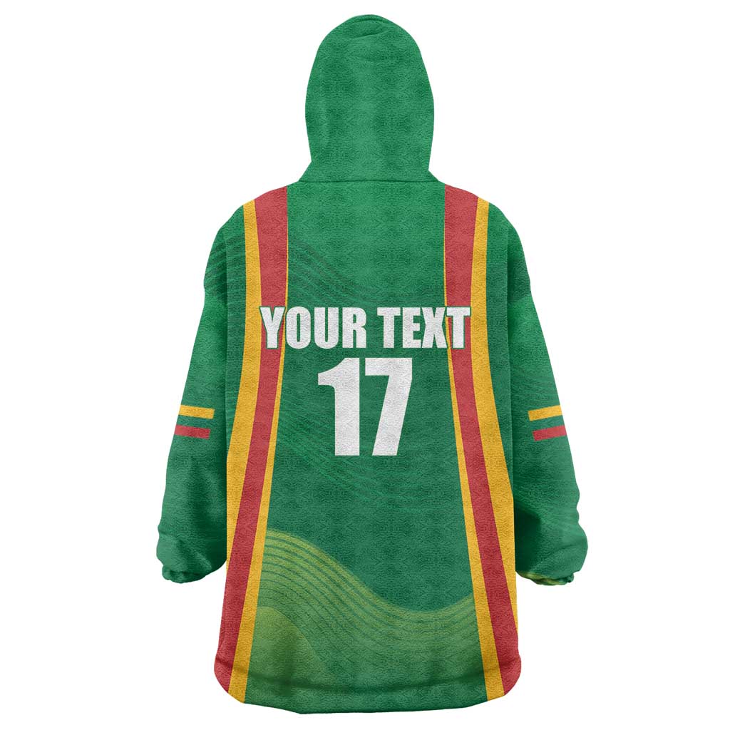 Custom Lithuania Basketball Wearable Blanket Hoodie Hoops Reach For the Sky