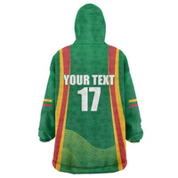 Custom Lithuania Basketball Wearable Blanket Hoodie Hoops Reach For the Sky