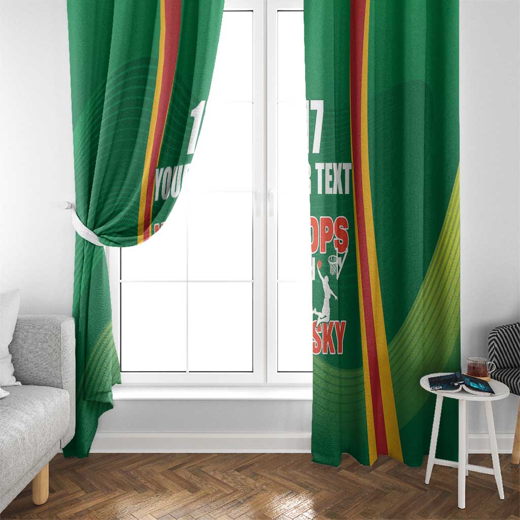 Custom Lithuania Basketball Window Curtain Hoops Reach For the Sky