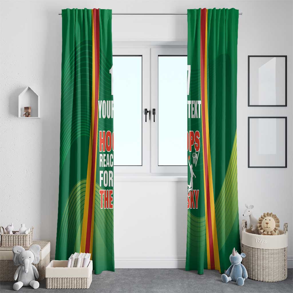 Custom Lithuania Basketball Window Curtain Hoops Reach For the Sky