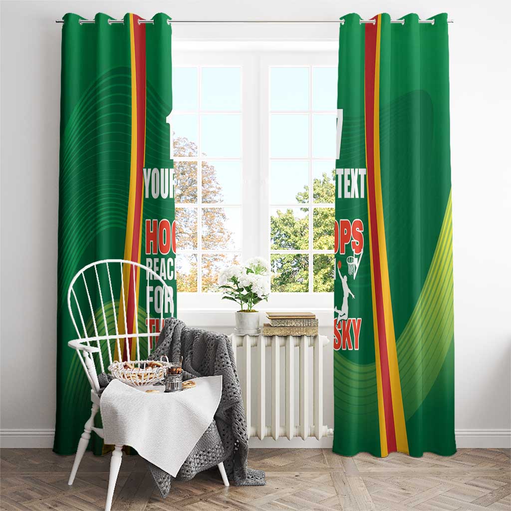 Custom Lithuania Basketball Window Curtain Hoops Reach For the Sky