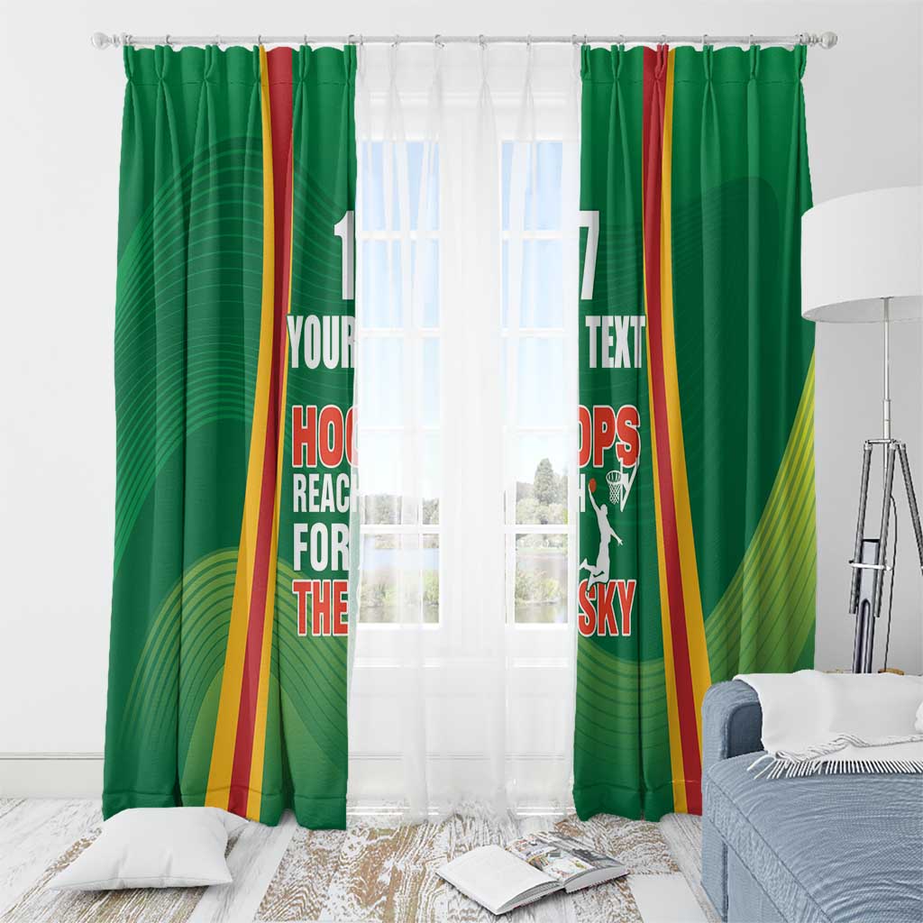 Custom Lithuania Basketball Window Curtain Hoops Reach For the Sky
