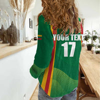 Custom Lithuania Basketball Women Casual Shirt Hoops Reach For the Sky