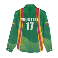 Custom Lithuania Basketball Women Casual Shirt Hoops Reach For the Sky