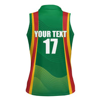 Custom Lithuania Basketball Women Sleeveless Polo Shirt Hoops Reach For the Sky