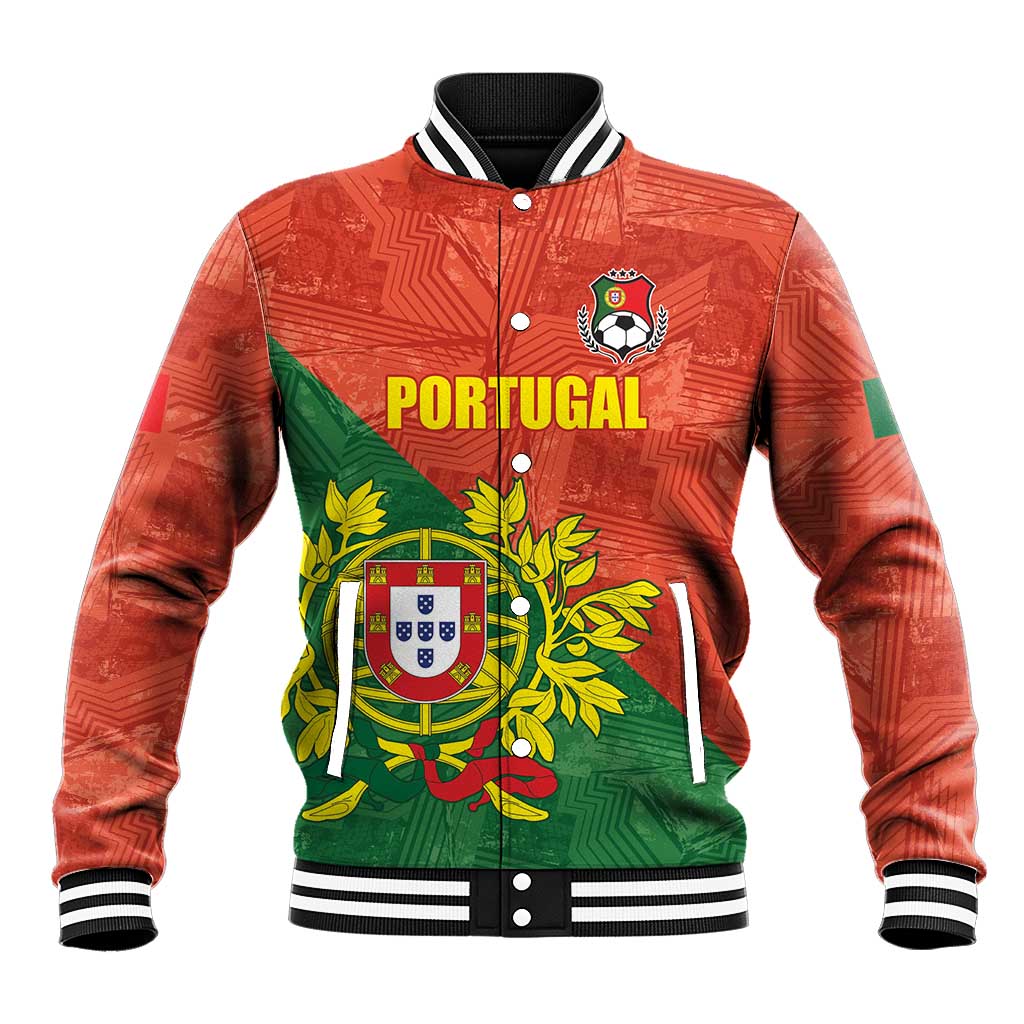 Custom Portugal Football Baseball Jacket Sporty Style