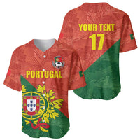 Custom Portugal Football Baseball Jersey Sporty Style