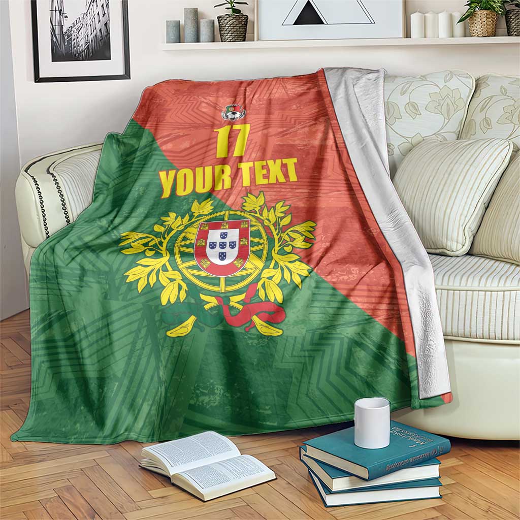 Custom Portugal Football Blanket Sporty Style