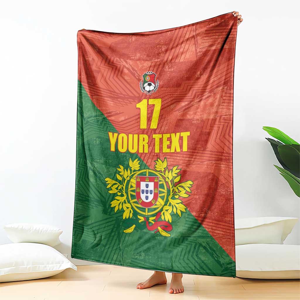Custom Portugal Football Blanket Sporty Style