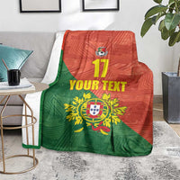 Custom Portugal Football Blanket Sporty Style