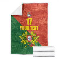 Custom Portugal Football Blanket Sporty Style