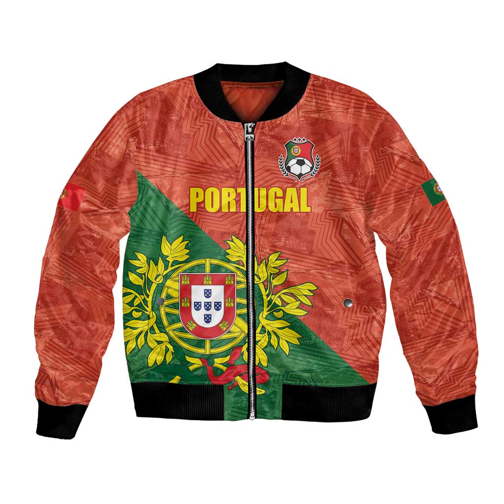 Custom Portugal Football Bomber Jacket Sporty Style