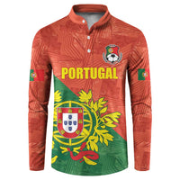 Custom Portugal Football Button Sweatshirt Sporty Style