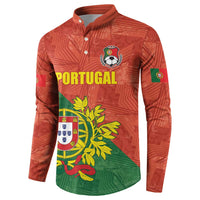 Custom Portugal Football Button Sweatshirt Sporty Style