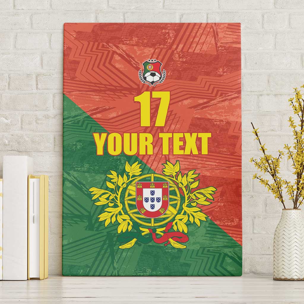 Custom Portugal Football Canvas Wall Art Sporty Style