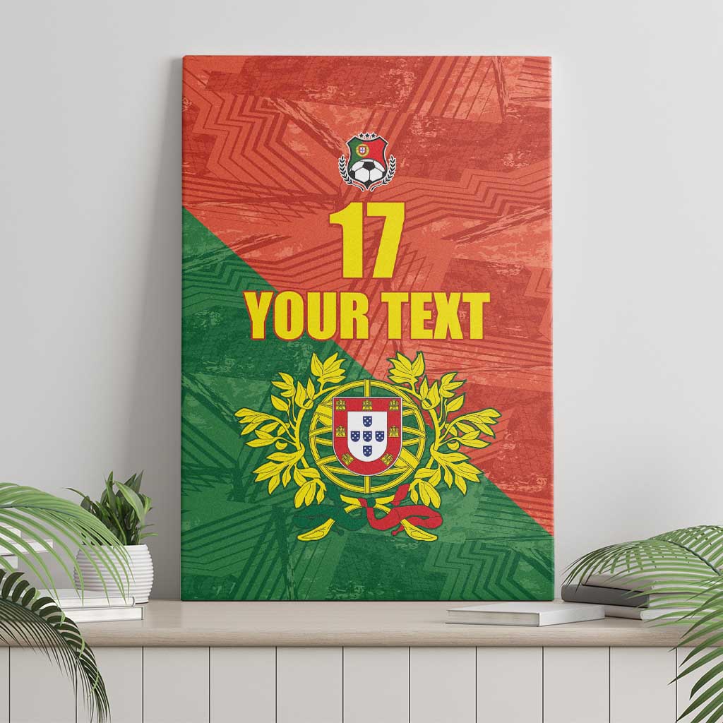 Custom Portugal Football Canvas Wall Art Sporty Style