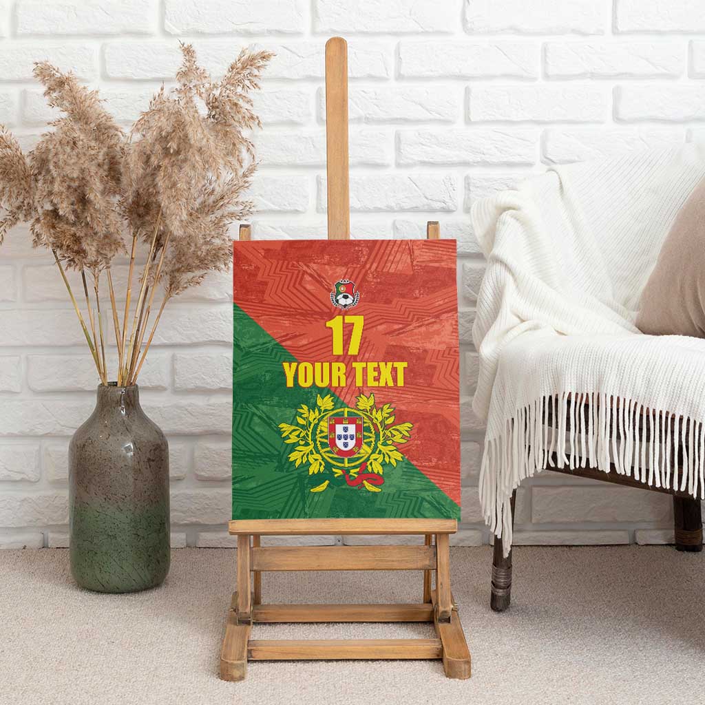 Custom Portugal Football Canvas Wall Art Sporty Style