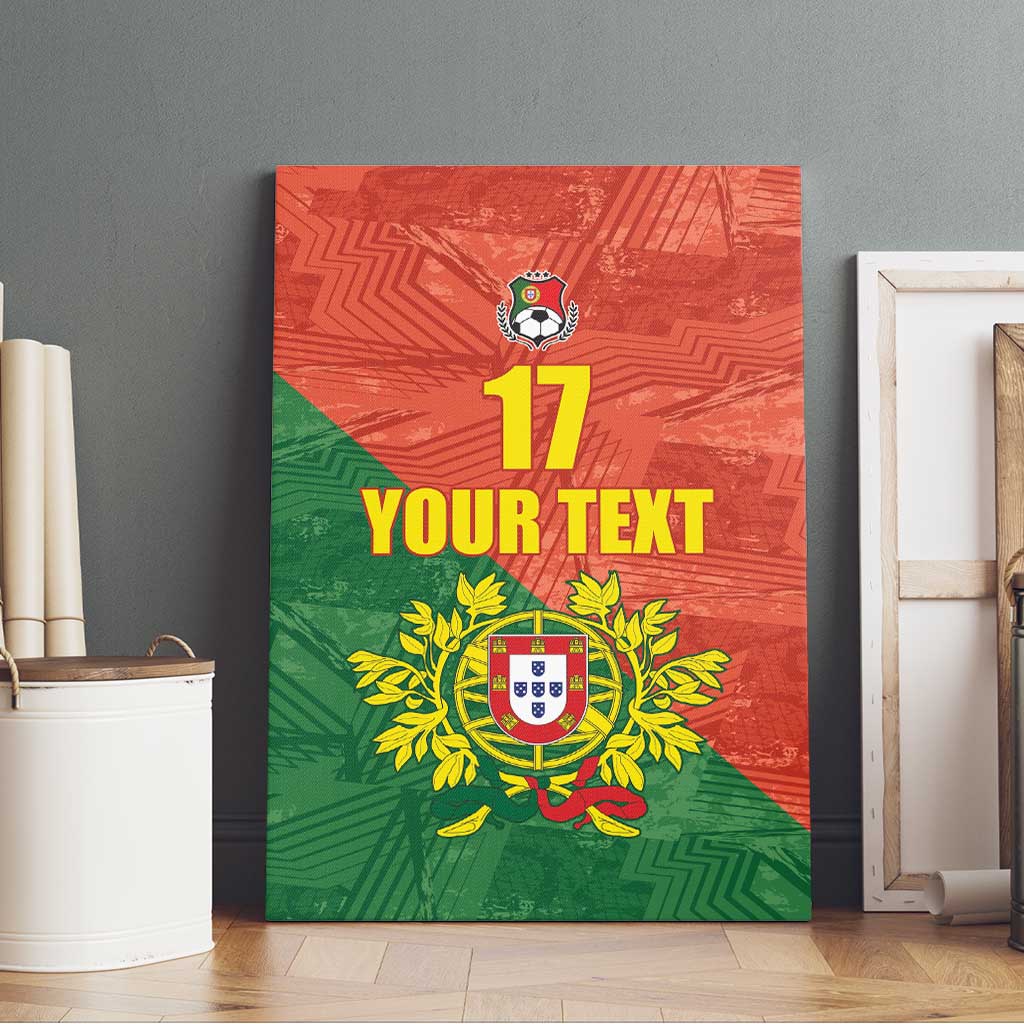 Custom Portugal Football Canvas Wall Art Sporty Style