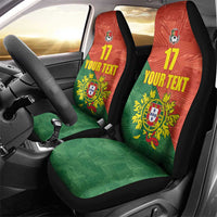 Custom Portugal Football Car Seat Cover Sporty Style
