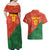 Custom Portugal Football Couples Matching Off Shoulder Maxi Dress and Hawaiian Shirt Sporty Style