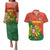 Custom Portugal Football Couples Matching Puletasi and Hawaiian Shirt Sporty Style