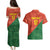 Custom Portugal Football Couples Matching Puletasi and Hawaiian Shirt Sporty Style