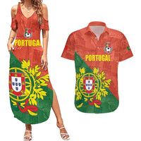 Custom Portugal Football Couples Matching Summer Maxi Dress and Hawaiian Shirt Sporty Style